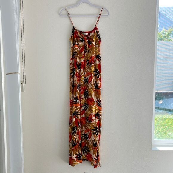 Billabong Sweet Kisses Tropical Maxi Dress Large - Picture 3 of 16
